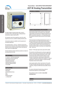 AST-W Analog Transmitter - Critical Environment Technologies