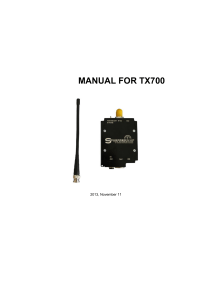 manual for tx700 - Scherrer Long Range System