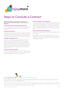 Steps to Conclude a Contract