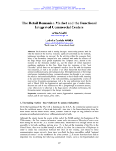 The Retail Romanian Market and the Functional