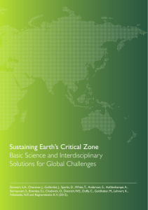 Sustaining Earth's Critical Zone Basic Science and