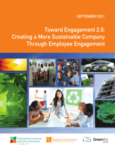 Toward Engagement 2.0: Creating a More Sustainable Company