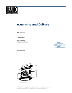 eLearning and Culture - e