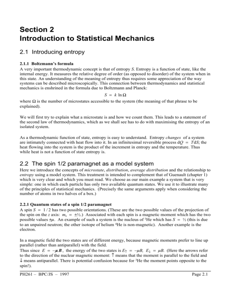 statistical mechanics research papers