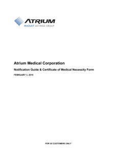 Atrium Medical Corporation - About the Consent Decree