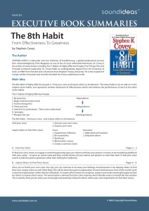 the 8th habit - stephen covey