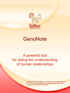 GenoNote - RedMane Technology
