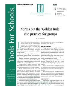 Norms put the 'Golden Rule' into practice for groups