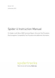STL Spider 6 Instruction Manual - Support