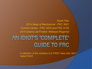 FRC Guide - wilson math