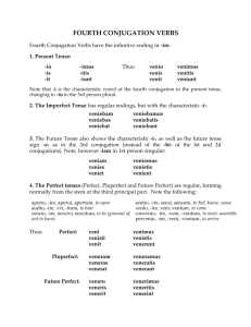 fourth conjugation verbs