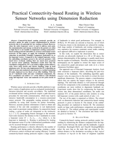 Practical Connectivity-based Routing in Wireless Sensor Networks