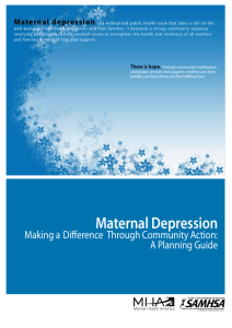 Maternal Depression - Mental Health America