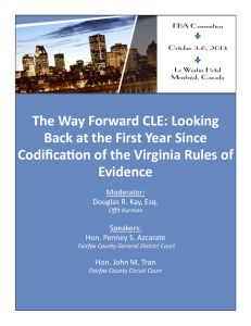 The Way Forward CLE: Looking Back at the First Year Since