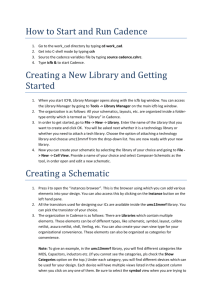 How to Start and Run Cadence Creating a New Library and Getting