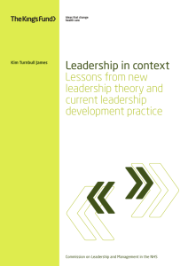 Leadership in context: Lessons from new leadership theory and