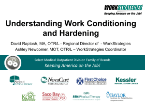 Understanding Work Conditioning and Hardening