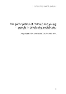 The participation of children and young people in developing social