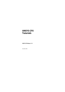 ANSYS CFX Tutorials