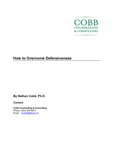 How to Overcome Defensiveness