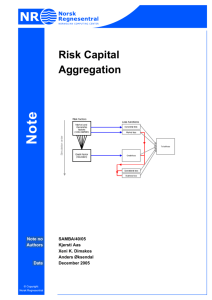 Risk Capital Aggregation - Index of