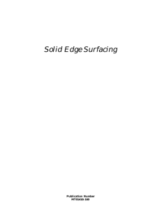 Solid Edge Surfacing Student Guide