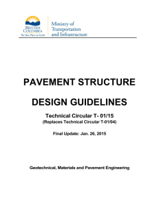 T01-15 Pavement Structure Design Guidelines