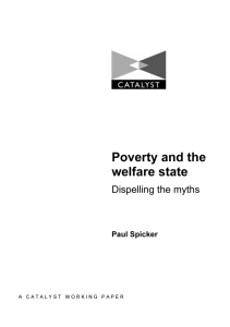 Poverty and the welfare state