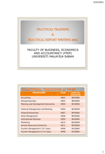 practical training & practical report writing 2015