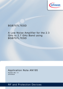 AN195 - A Low Noise Amplifier for the 2.3 GHz to 2.7 GHz