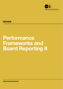 Performance Frameworks and Board Reporting II