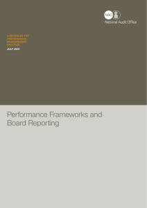 Performance Frameworks and Board Reporting