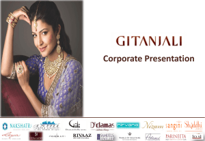 Gitanjali Investor Presentation