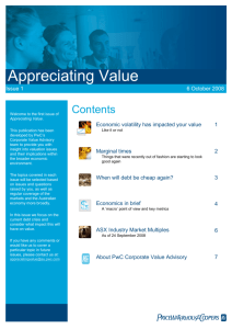 Appreciating Value