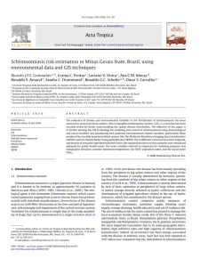 Acta Tropica Schistosomiasis risk estimation in Minas - DPI
