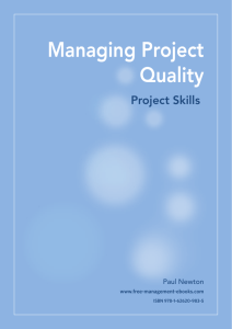 Managing Project Quality