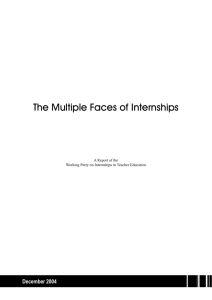 The Multiple Faces of Internships