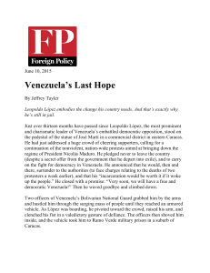 Venezuela's Last Hope