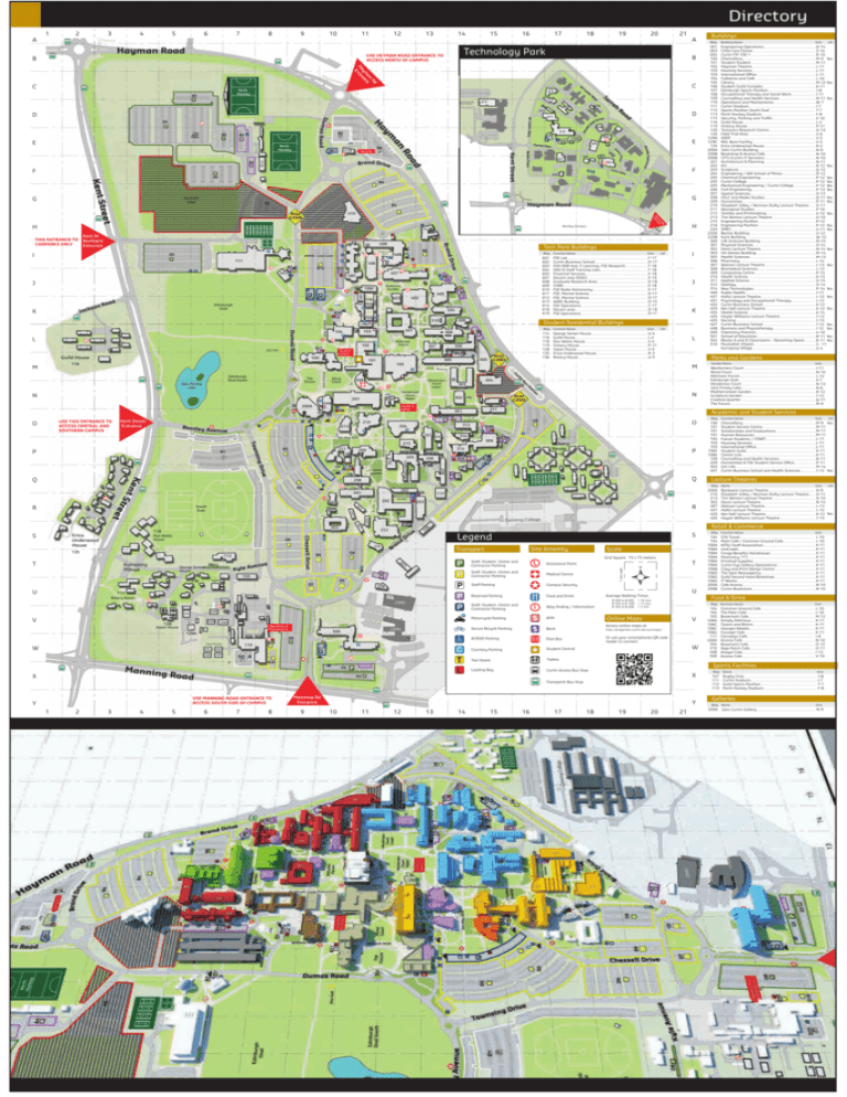 Bentley Campus Map - Curtin Properties