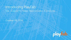 Introducing PlayFab