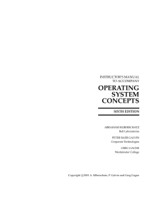 operating system concepts - Computer Engineering Book