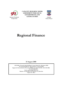 Regional Finance 31 August 2000
