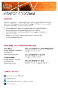 mentor program - College of Design