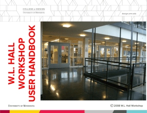 wl hall workshop user handbook