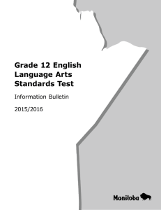 Grade 12 English Language Arts Standards Test: Information