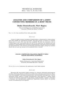ANALYSIS AND COMPARISON OF A JOINT CONNECTING