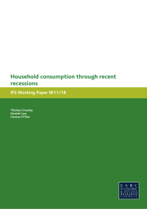 Household consumption through recent recessions