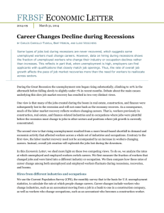 Career Changes Decline during Recessions