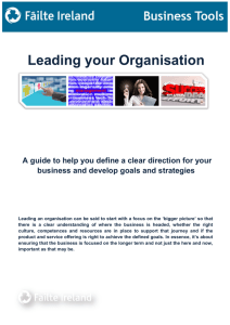 Leading your Organisation