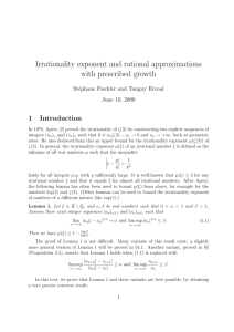 Irrationality exponent and rational approximations